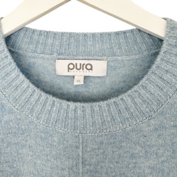 Pura Cashmere • Cashmere Contrast Crew - Picture 4 of 12